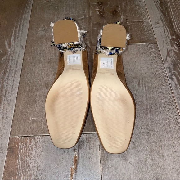 Anthropologie leather and tweed block heels - Picture 9 of 13